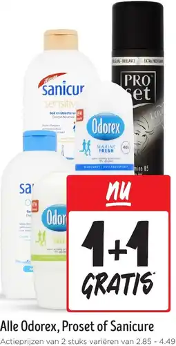 Jumbo Alle Odorex, Proset of Sanicure aanbieding