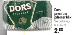 Jumbo Dors premium pilsener blik aanbieding