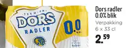 Jumbo Dors radler 0.0% blik aanbieding
