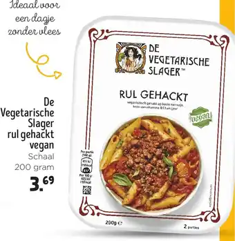 Jumbo De Vegetarische Slager rul gehackt aanbieding