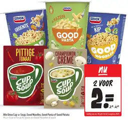 Jumbo Alle Unox Cup-a-Soup, Good Noodles, Good Pasta of Good Patato aanbieding
