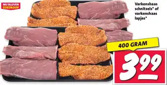 Nettorama Varkenshaas schnitzels of varkenshaas lapjes aanbieding
