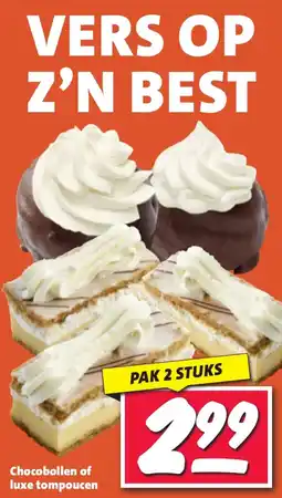 Nettorama Chocobollen of luxe tompoucen aanbieding