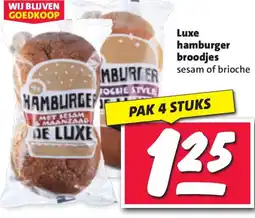 Nettorama Luxe hamburger broodjes aanbieding