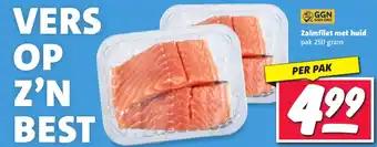 Nettorama Zalmfilet met huid aanbieding