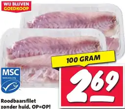 Nettorama Roodbaarsfilet zonder huid aanbieding