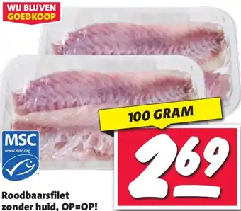 Nettorama Roodbaarsfilet zonder huid aanbieding