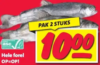 Nettorama Hele forel aanbieding