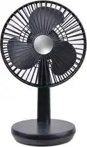 Bol.com Bureau Ventilator Draadloos - Stille Mini Kleine USB Fan - Hand ventilatoren - Zwart - Silvergear aanbieding
