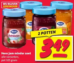 Nettorama Hero jam minder zoet aanbieding
