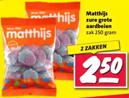 Nettorama Matthijs zure grote aardbeien aanbieding