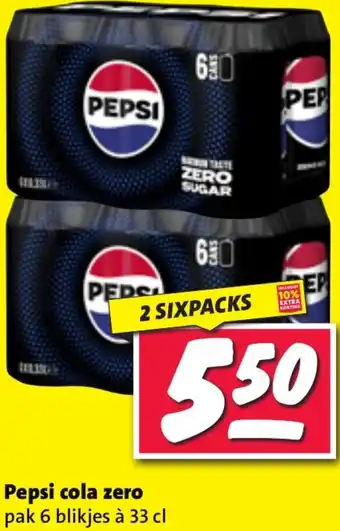 Nettorama Pepsi cola zero aanbieding