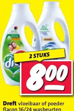 Nettorama Dreft vloeibaar of poeder aanbieding