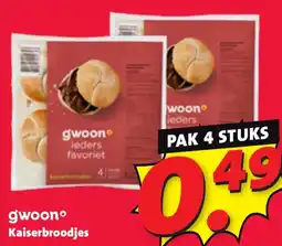 Nettorama Gwoon Kaiserbroodjes aanbieding