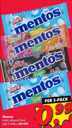 Nettorama Mentos mint aanbieding