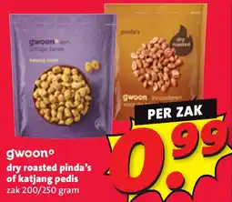Nettorama Gwoon dry roasted pinda's of katjang pedis aanbieding