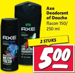 Nettorama Axe Deodorant of Douche aanbieding