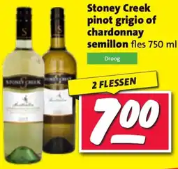Nettorama Stoney Creek pinot grigio of chardonnay semillon aanbieding