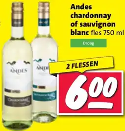 Nettorama Andes chardonnay of sauvignon blanc aanbieding