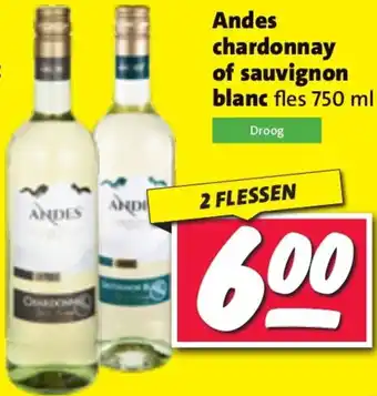 Nettorama Andes chardonnay of sauvignon blanc aanbieding