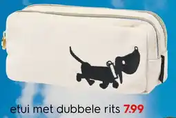 HEMA Etui met dubbele rits aanbieding