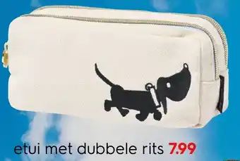 HEMA Etui met dubbele rits aanbieding