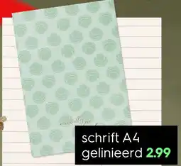 HEMA Schrift A4 gelinieerd aanbieding