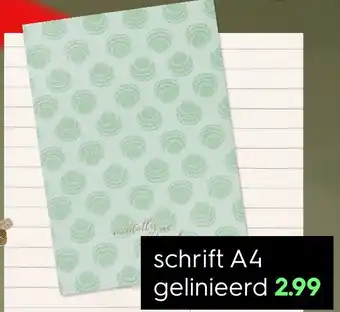 HEMA Schrift A4 gelinieerd aanbieding