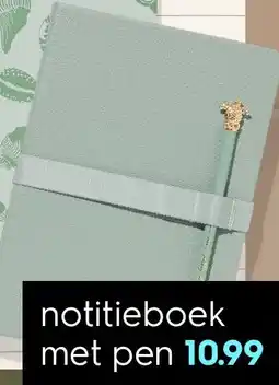 HEMA Notitieboek met pen aanbieding