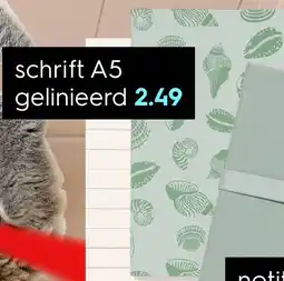HEMA Schrift A5 gelinieerd aanbieding