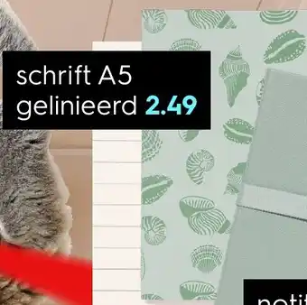 HEMA Schrift A5 gelinieerd aanbieding