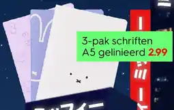 HEMA 3-pak schriften A5 gelinieerd aanbieding