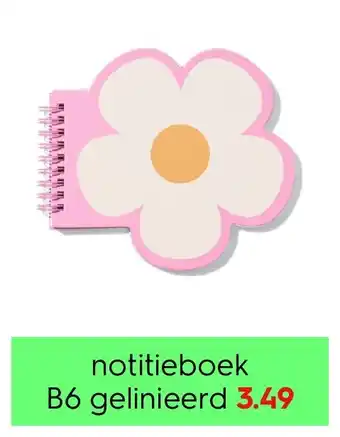 HEMA Notitieboek B6 gelinieerd aanbieding