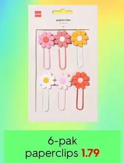 HEMA 6-pak paperclips aanbieding
