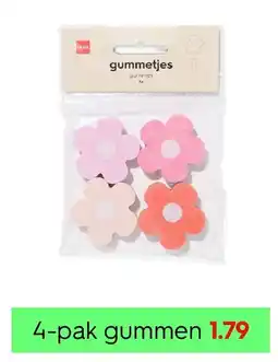 HEMA 4-pak gummen aanbieding