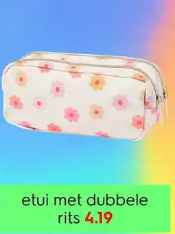 HEMA Etui met dubbele rits aanbieding