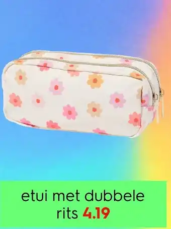 HEMA Etui met dubbele rits aanbieding