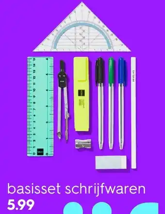 HEMA Basisset schrijfwaren aanbieding