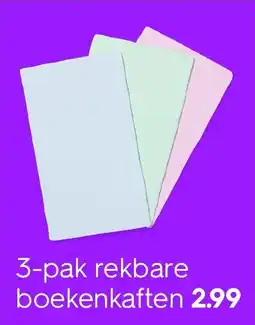 HEMA 3-pak rekbare boekenkaften aanbieding