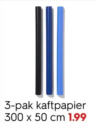 HEMA 3-pak kaftpapier aanbieding