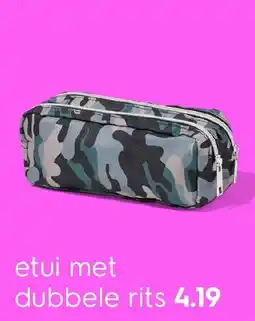 HEMA Etui met dubbele rits aanbieding