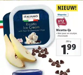 Lidl Ricotta-ijs 280g aanbieding