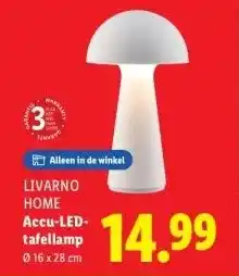 Lidl Accu-LED- tafellamp aanbieding