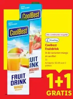 Lidl Coolbest Fruitdrink aanbieding