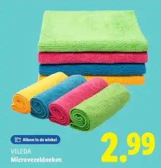 Lidl Microvezeldoeken aanbieding