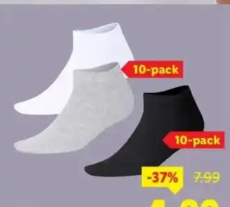 Lidl 10 paar damessneakersokken aanbieding