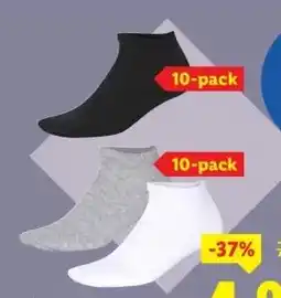 Lidl 10 paar herensneakersokken aanbieding