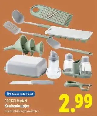 Lidl Keukenhulpjes aanbieding