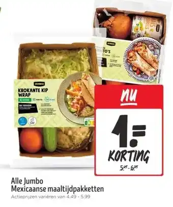 Jumbo Alle Jumbo Mexicaanse maaltijdpakketten aanbieding