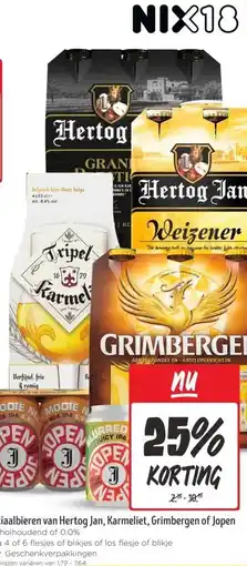 Jumbo Speciaalbieren van Hertog Jan, Karmeliet, Grimbergen of Jopen aanbieding